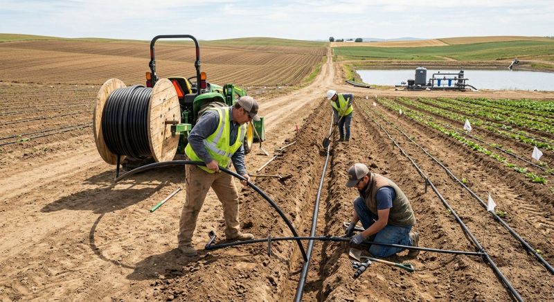Farm Irrigation Installation in Aiken, SC